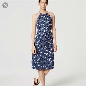 Loft Vine Halter midi dress size L
